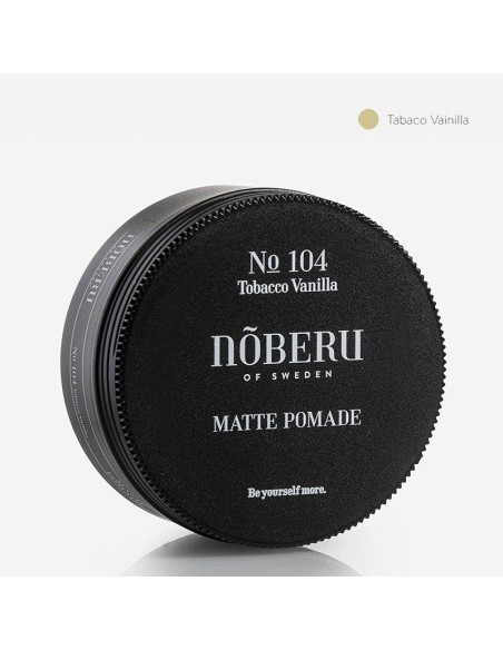 POMADA MATE NOBERU 250 ml. TABACO VAINILLA. FORMATO PRO