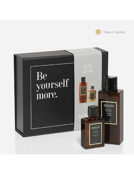 ESTUCHE REGALO NOBERU BARBA TABACO VAINILLA