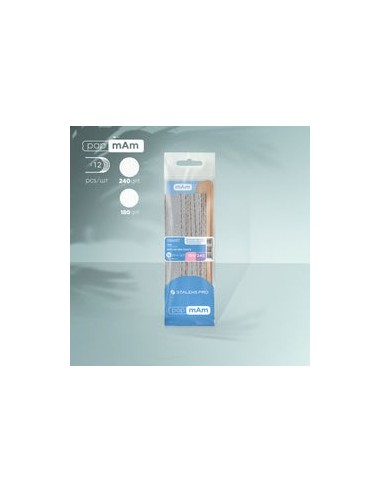 Limas desechables papmam 180 grit (5 pzs), 240 grit (5 pcs), y base de madera (2 pzs) SMART 22
