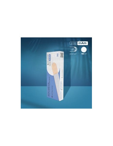 Limas desechables blancas papmam para una base de madera EXPERT 22 (25 pcs)