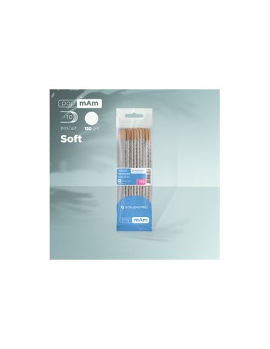 Limas desechables papmam (base blanda) en una base de madera SMART 20 (10 pcs)