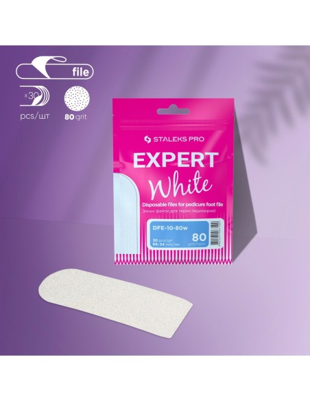 Limas desechables blancas para lima metálica de pie EXPERT 10