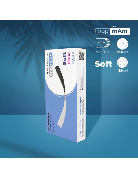 Limas Desechables Doble Cara Papmam Mix EXPERT (Con Capa De Espuma Blanda) (25 Pzas.)