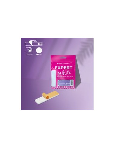 Archivos desechables blancos para lima corta (lima de pulido) EXPERT 51 (10 unidades)