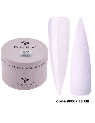 Polygel (Acryl-gel) DNKa No. 07 Elixir (rosa claro con purpurina) 30 ml