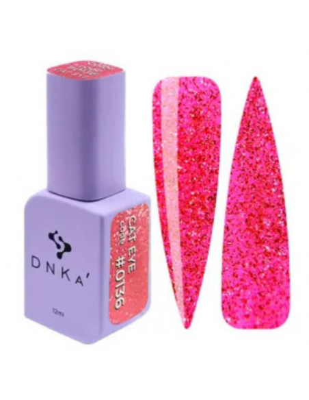 Esmalte Semipermanente DNKA Cat Eye 0136 ultra pigmentado 12 ml